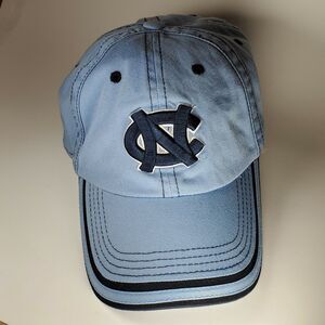 University of North Carolina Cap Hat Light Blue Adjustable Strap 1 Size Fits All